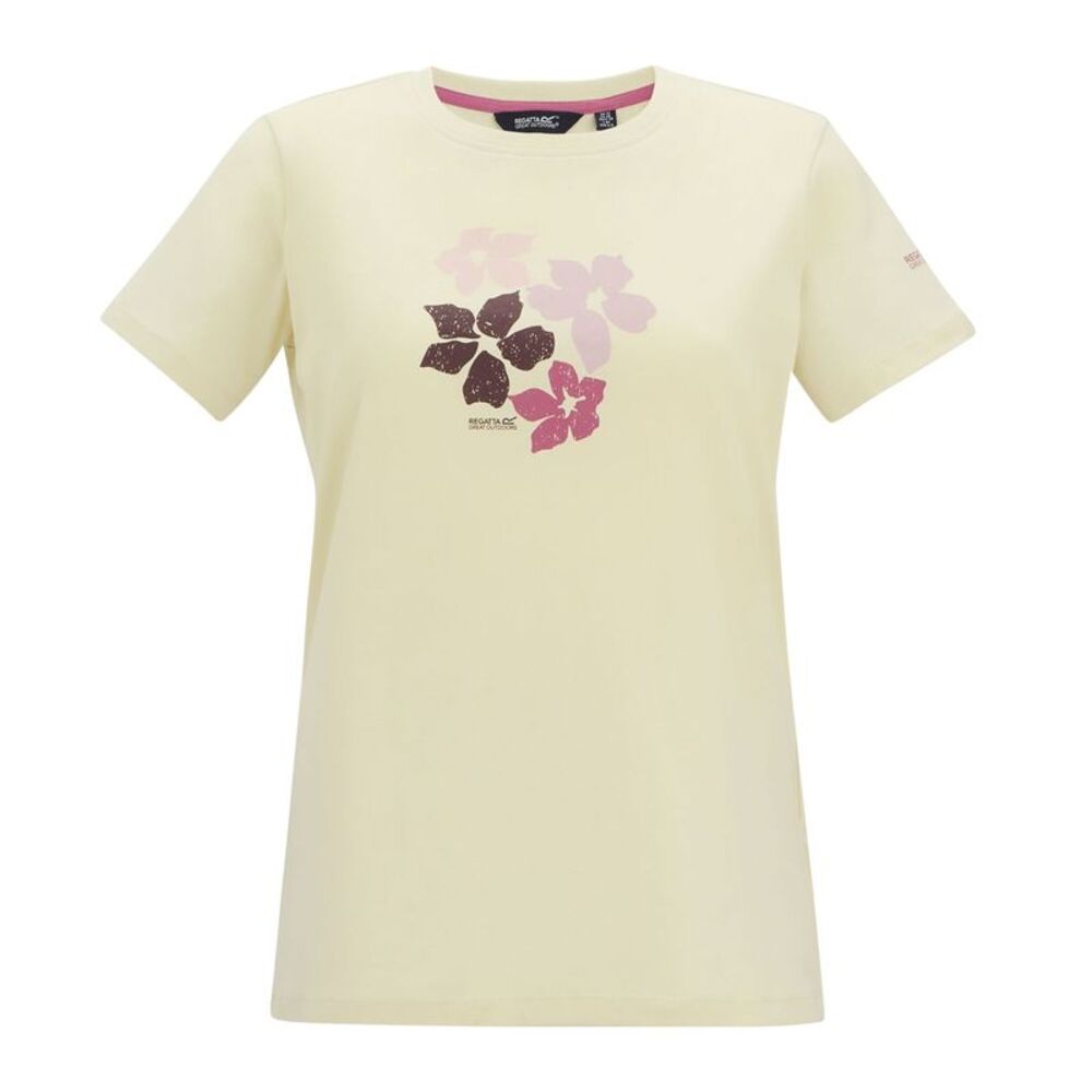 Regatta Womens/Ladies Filandra VX Shadow Flower T-Shirt / Light Vanilla